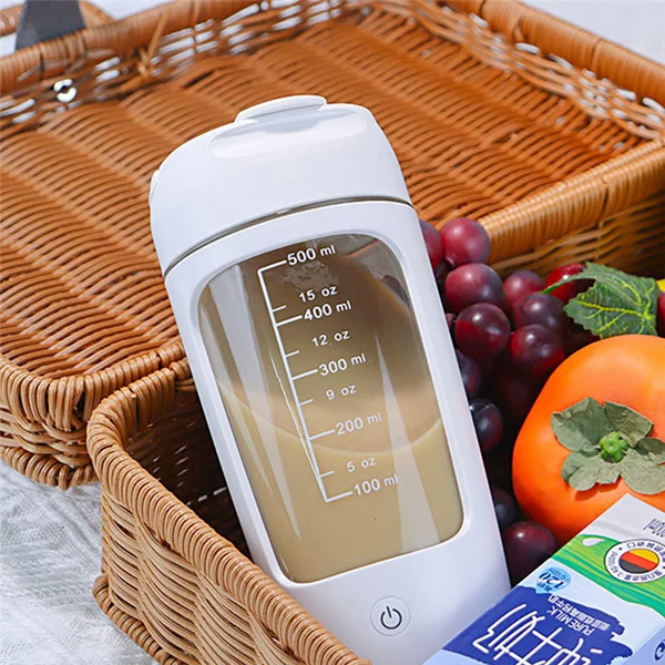 portable electric protein shaker bottle