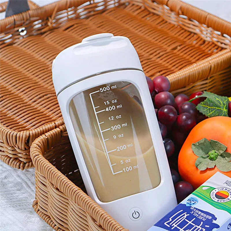 portable electric protein shaker bottle