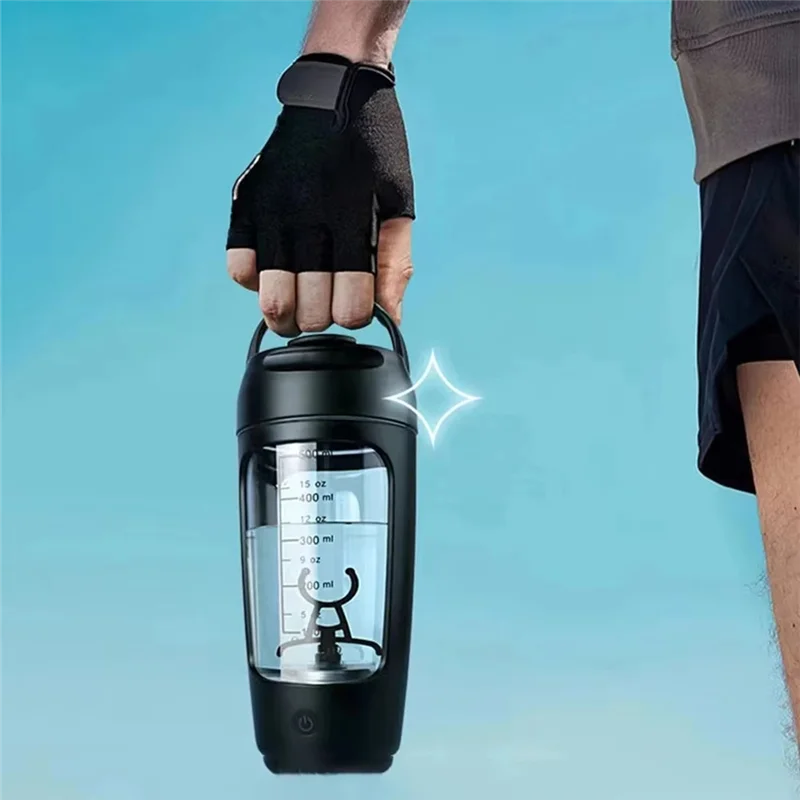 portable electric protein shaker bottle