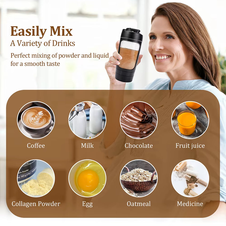650Ml Electric Shaker Bottle Portable Whey Protein Shaker Automatic Stirring Blender Multipurpose Juice Mixer Cups Fitness Work